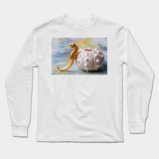 Seahorse And Spiney Sea Urchin Long Sleeve T-Shirt